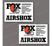 adesivo decalcomania fox racing logo lucido resistente alle intemperie 12