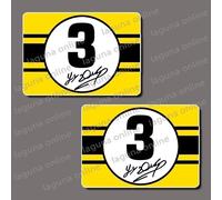 Adesivo decalcomania Joey Dunlop logo lucido resistente alle intemperie