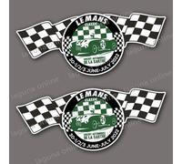 adesivo decalcomania le mans24 classic logo lucido resistente alle intemperie 2
