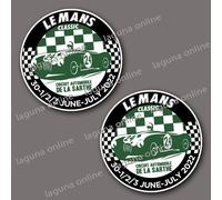 adesivo decalcomania le mans24 classic logo lucido resistente alle intemperie 2