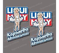 Adesivo decalcomania LIQUI MOLY logo lucido resistente alle intemperie 4