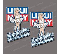 Adesivo decalcomania LIQUI MOLY logo lucido resistente alle intemperie 4