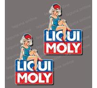 Adesivo decalcomania logo LIQUI MOLY lucido resistente alle intemperie