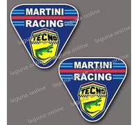 Adesivo decalcomania logo martini racing tecno lucido resistente alle intemperie