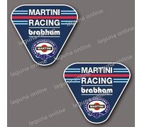 Adesivo decalcomania martini racing brabham logo lucido resistente alle intem...