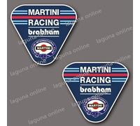 Adesivo decalcomania resistente alle intemperie con logo Martini Racing Brabham