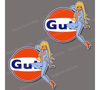 Adesivo decalcomania resistente alle intemperie con logo pinupgirl del golfo