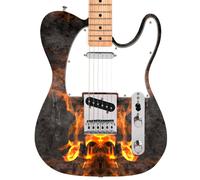 Adesivo decalcomania vinile laminato avvolgente pelle acustica Butterfly Fire...