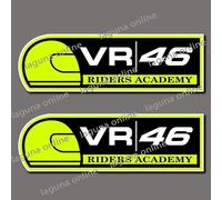 adesivo decalcomania vr46 riders academy logo lucido resistente alle intemper...
