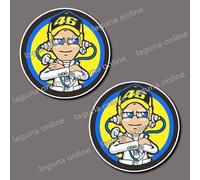 adesivo decalcomania vr46 the doctor logo lucido resistente alle intemperie 3