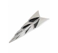 Adesivo Decorativo 3D Per Presa D'aria Laterale A Forma Di Branchia Di Squalo, Per Lo Stile Esterno Dell'auto Presa D'aria Sul Cofano(Argento galvanizzato)