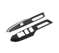 Adesivo decorativo Compatibile Con Ford Per Mustang Per Fastback 2024 2025 2 Pezzi Rivestimento Per Interruttore Alzacristalli Interno Auto, Colore Nero