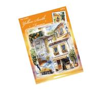 Adesivo decorativo Flower Town Journal Stickers forniture artistiche Street Walk Series per decorazione creativa Flower Town Retro Street Walk Series decorativo