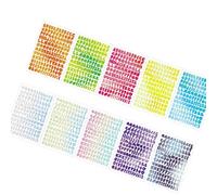 Adesivo decorativo in PVC impermeabile con numero di lettere per agenda, calendario, scrapbooking, confezioni regalo, calendario riutilizzabile