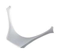 Adesivo decorativo interni Compatibile Con Toyota Per CHR Per C-HR 2016 2017 2018 2019 2020 2021 2022 2023, Cornice Per Volante, Decorazione Adesiva(Silver)