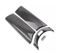 Adesivo decorativo Pannello Controllo Bracciolo Centrale In Fibra Carbonio Auto Accessori Interni Per Mercedes Per Benz Classe E GLC C W205 Decorazione Degli Interni(4PCS Carbon Fiber)