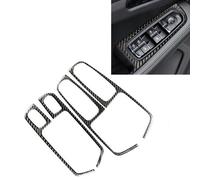 Adesivo decorativo per pannello pulsante finestrino auto in fibra di carbonio 4