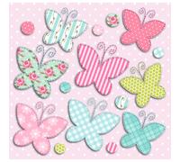 Adesivo decorativo per parete 3D Butterfly 31x31 cm Multicolore