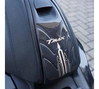 Adesivo Decorazione e Protezione di TMAX Moto Scooter Sportello Serbatoio compatibile con YAMAHA T MAX 2001-2007 - Colore Carbonio Bianco