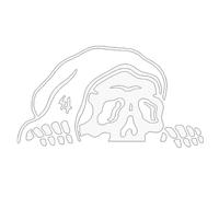 Adesivo Del Finestrino Morto Per Auto-Halloween Auto Adesivo | Scheletro Skinning Di Halloween, Decorazione Di Auto Realistiche Gotiche, Adesivi Per Le Vacanze Resistenti Alle Intemperie, Adesivi Deco