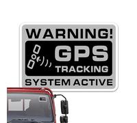 Adesivo del tracker GPS-decalcomanie di sicurezza motociclistica da 10 pezzi, segnale di avvertimento per veicoli per auto antifurto, adesivi per segni autoadesivi, adesivi di avviso di monitoraggio p