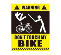 Adesivo di avvertimento per biciclette | Decalcomanie per bici impermeabili | il mio segno | Grafica paraurti resistente alle intemperie per finestre del laptop | in vinile protettivi