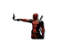 Adesivo di Deadpool per MacBook in vinile, dimensioni 10 cm x 12 cm, decorazioni artistiche, da pareti, adesivo per cucina o MacBook.