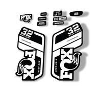 Adesivo di ricambio per forcella compatibile con Fox 32 serie 2021 Step Cast Performance bianco (opaco)