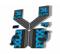Adesivo di ricambio per forcella compatibile con Fox 34 Elite Performance 2017-18 Factory Series blu grigio (opaco)