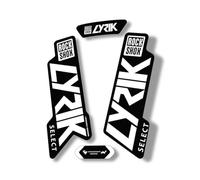 Adesivo di ricambio per forcella compatibile con Rock Shox Lyrik Select serie 2020, bianco (opaco)