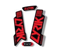 Adesivo di ricambio per forcella compatibile con Rock Shox Lyrik Select serie 2020 rosso (opaco)