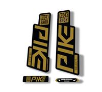 Adesivo di ricambio per forcella compatibile con Rock Shox Pike Select serie 2020 oro (opaco)