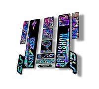 Adesivo di ricambio per forcella compatibile con Rock Shox SID Brain serie 2018 Oil Slick 1 (lucido)