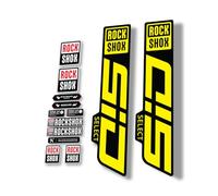 Adesivo di ricambio per forcella compatibile con Rock Shox SID Select serie 2021 giallo (opaco)