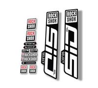 Adesivo di ricambio per forcella compatibile con Rock Shox SID Select SL serie 2021, bianco lucido
