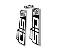 Adesivo di ricambio per forcella compatibile con Rock Shox SID Ultimate serie 2021, bianco lucido