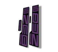 Adesivo di ricambio per forcella compatibile con Rock Shox Zeb Ultimate serie 2021, viola lucido