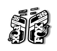 Adesivo di ricambio per forcella compatibile per Fox 36 2021 serie Performance bianco (opaco)