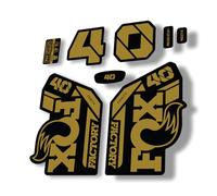 Adesivo di ricambio per forcella compatibile per Fox 40 serie 2021 oro (opaco)