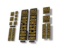 Adesivo di ricambio per forcella MTB compatibile con Rock Shox serie 30 32 RS1 oro (opaco)