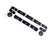Adesivo di riparazione Compatibile Con Ford Per S-Max Per Mondeo Decalcomania Per Controllo Aria Condizionata Per Auto Interni Per Auto Pulsante Aria Condizionata Riparazione 1 Pz