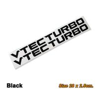 Adesivo Dicut Decalcomania JDM VTEC TURBO L/R per Honda Civic City Ctr TypeR ...
