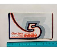 ADESIVO DISCOTECA TEATRO CHIERI STUDIO 5 STICKER AUTOCOLLANT 80s ORIGINAL