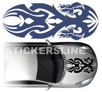 Adesivo DRAGO tribale per cofano auto camion barca Modello 1 dragon stickers
