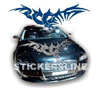 Adesivo DRAGO tribale per cofano auto camion barca Modello 4 dragon stickers