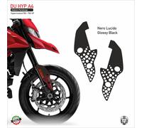 Adesivo DUCATI Hypermotard 950 per il parafango anteriore nero lucido DU HYP A4