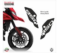 Adesivo DUCATI Hypermotard 950 per il parafango anteriore nero lucido DU HYP A6