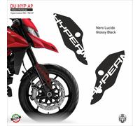 Adesivo DUCATI Hypermotard 950 per il parafango anteriore nero lucido DU HYP A9