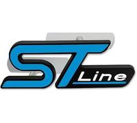 Adesivo Emblema 3D in metallo per ST LINE, Car Lettering Decorazione Logo Distintivo Parafango Laterale Etichettatura Adesivi Emblema Accessori,B