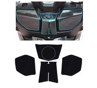 Adesivo Emblema Carbonio 5D Kit Completo Decorazione Per Moto